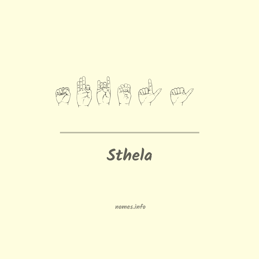 Sthela em Libras