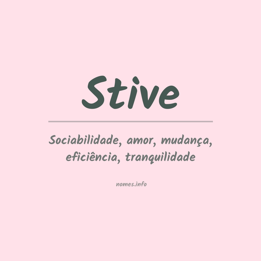 Significado do nome Stive