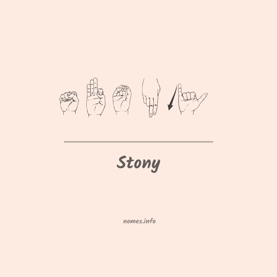 Stony em Libras