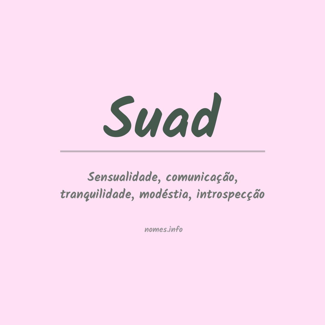 Significado do nome Suad