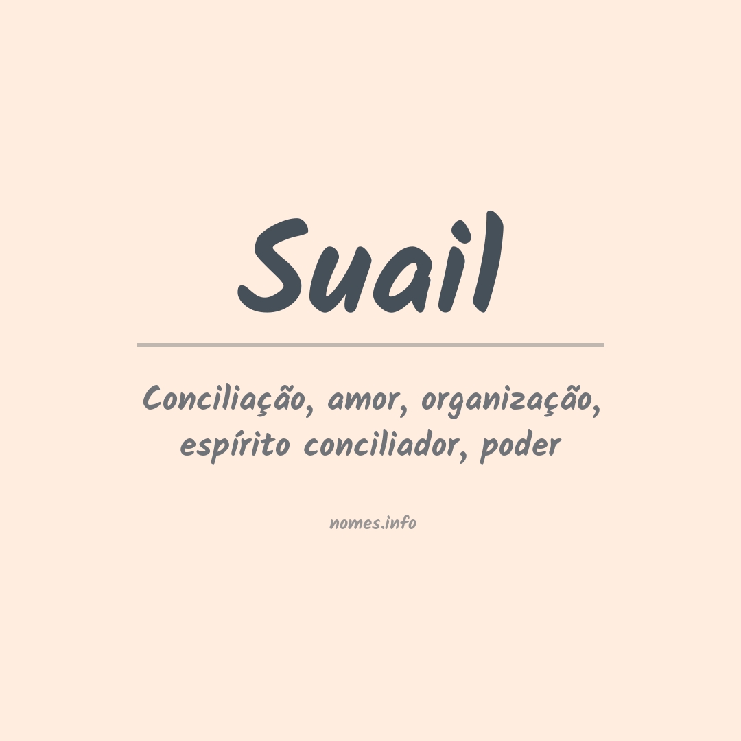 Significado do nome Suail