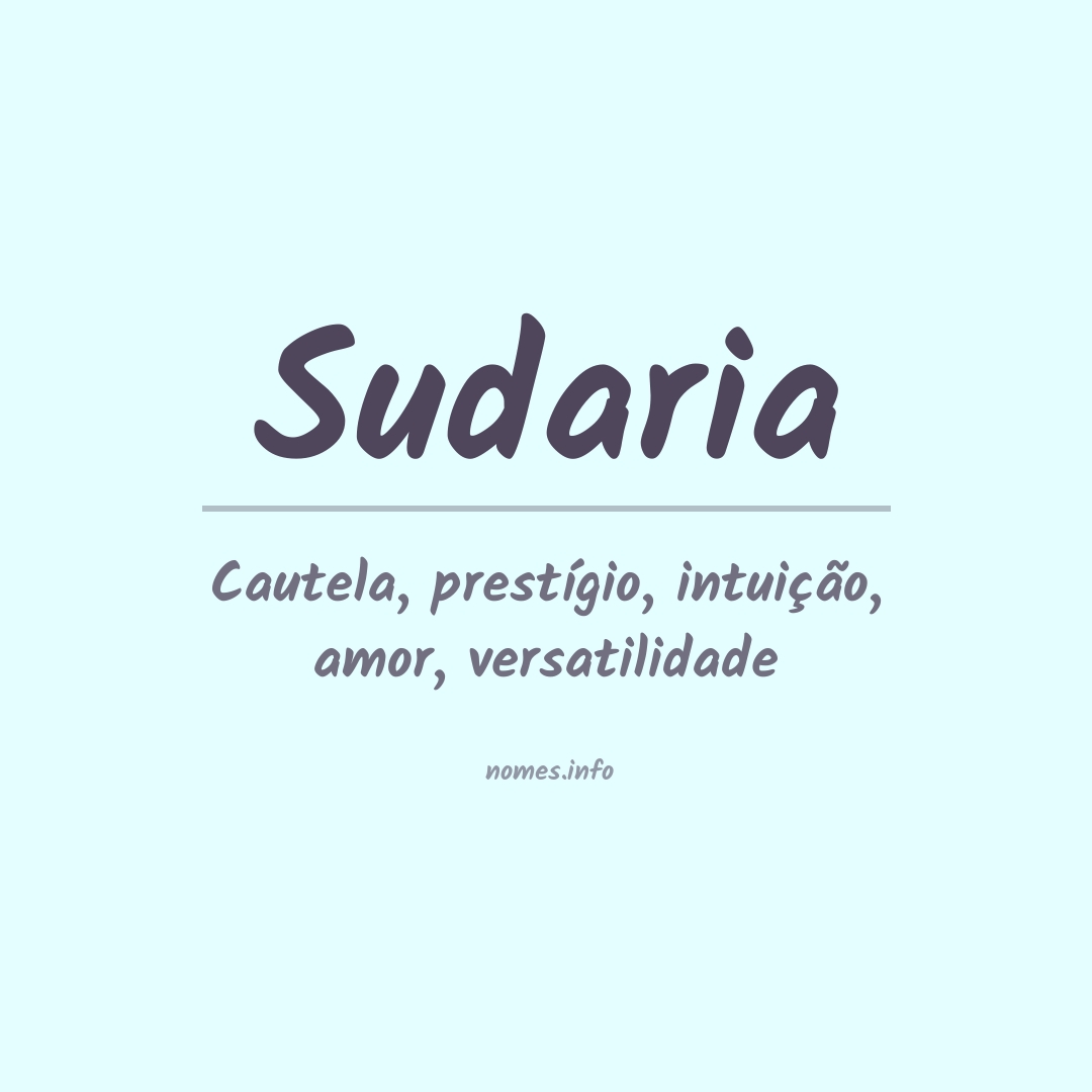 Significado do nome Sudaria