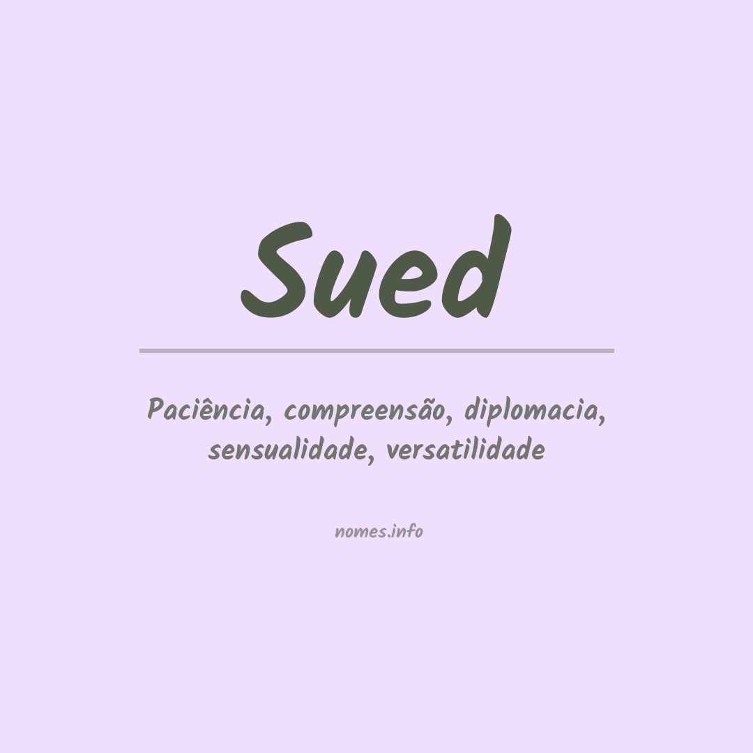 Significado do nome Sued
