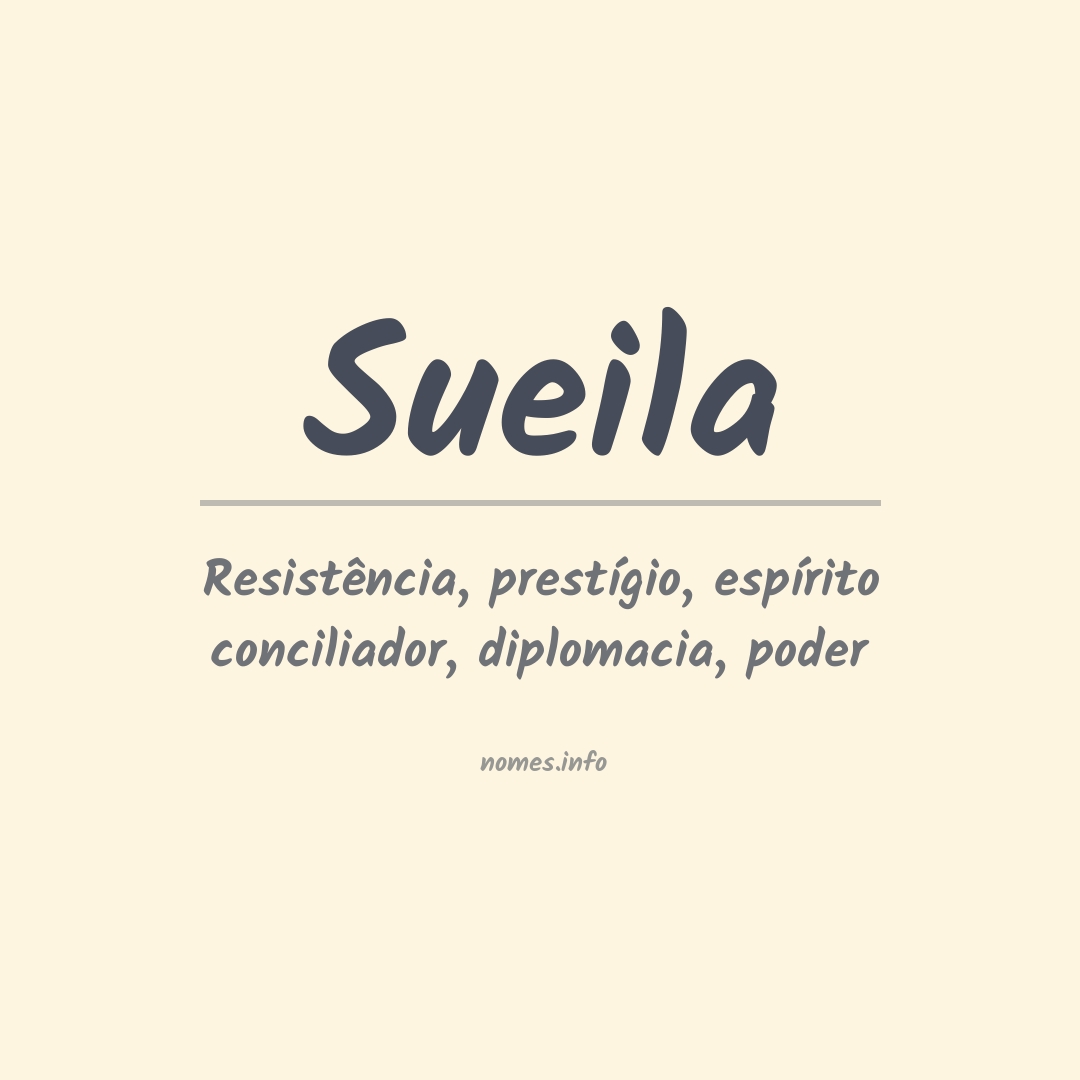 Significado do nome Sueila