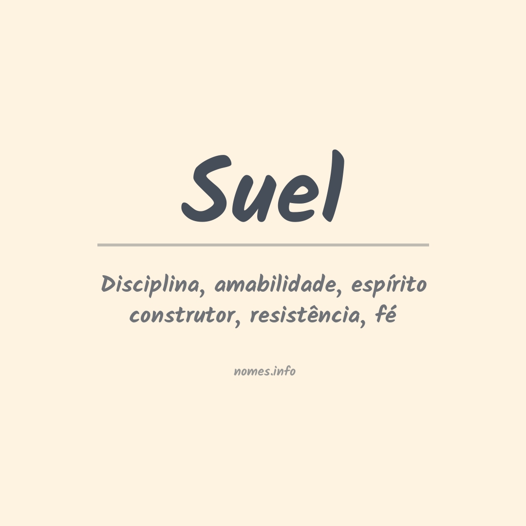 Significado do nome Suel