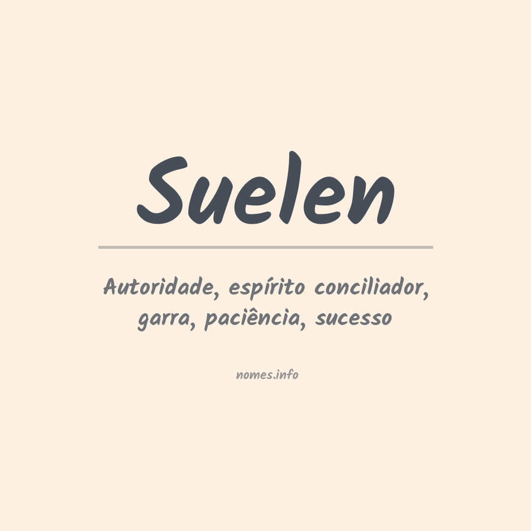 Significado do nome Suelen