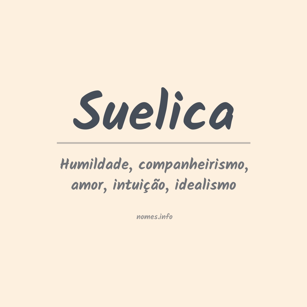 Significado do nome Suelica