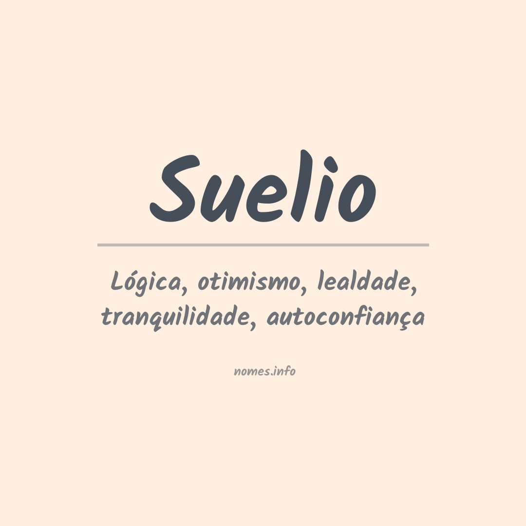 Significado do nome Suelio Significado do nome Suelio