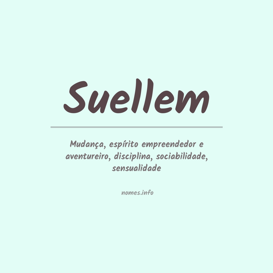 Significado do nome Suellem