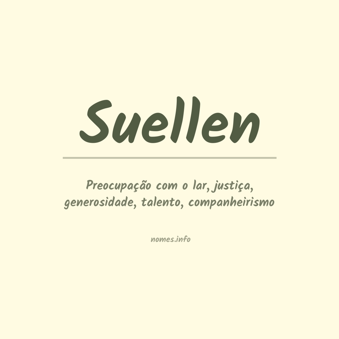 Significado do nome Suellen