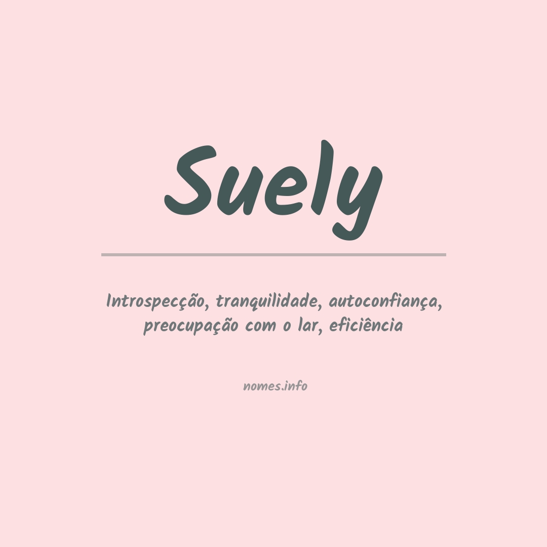 Significado do nome Suely