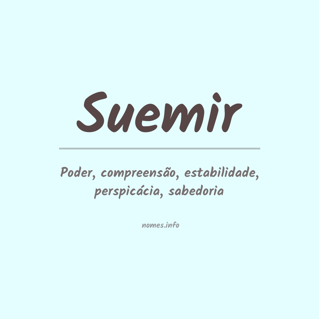 Significado do nome Suemir