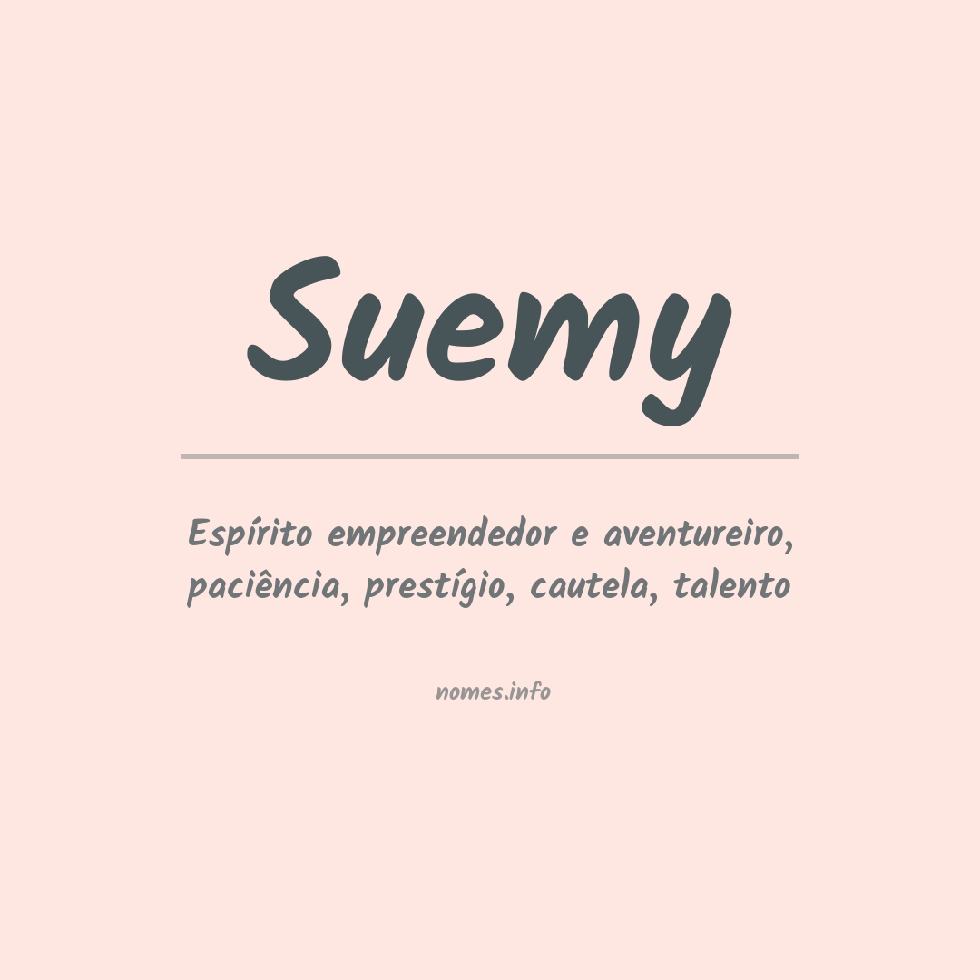 Significado do nome Suemy