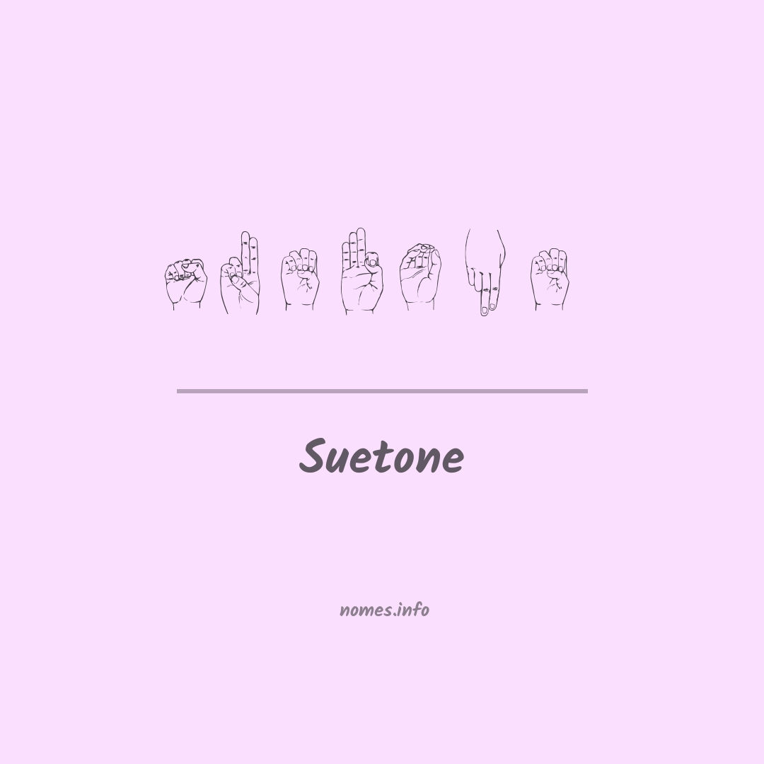 Suetone em Libras