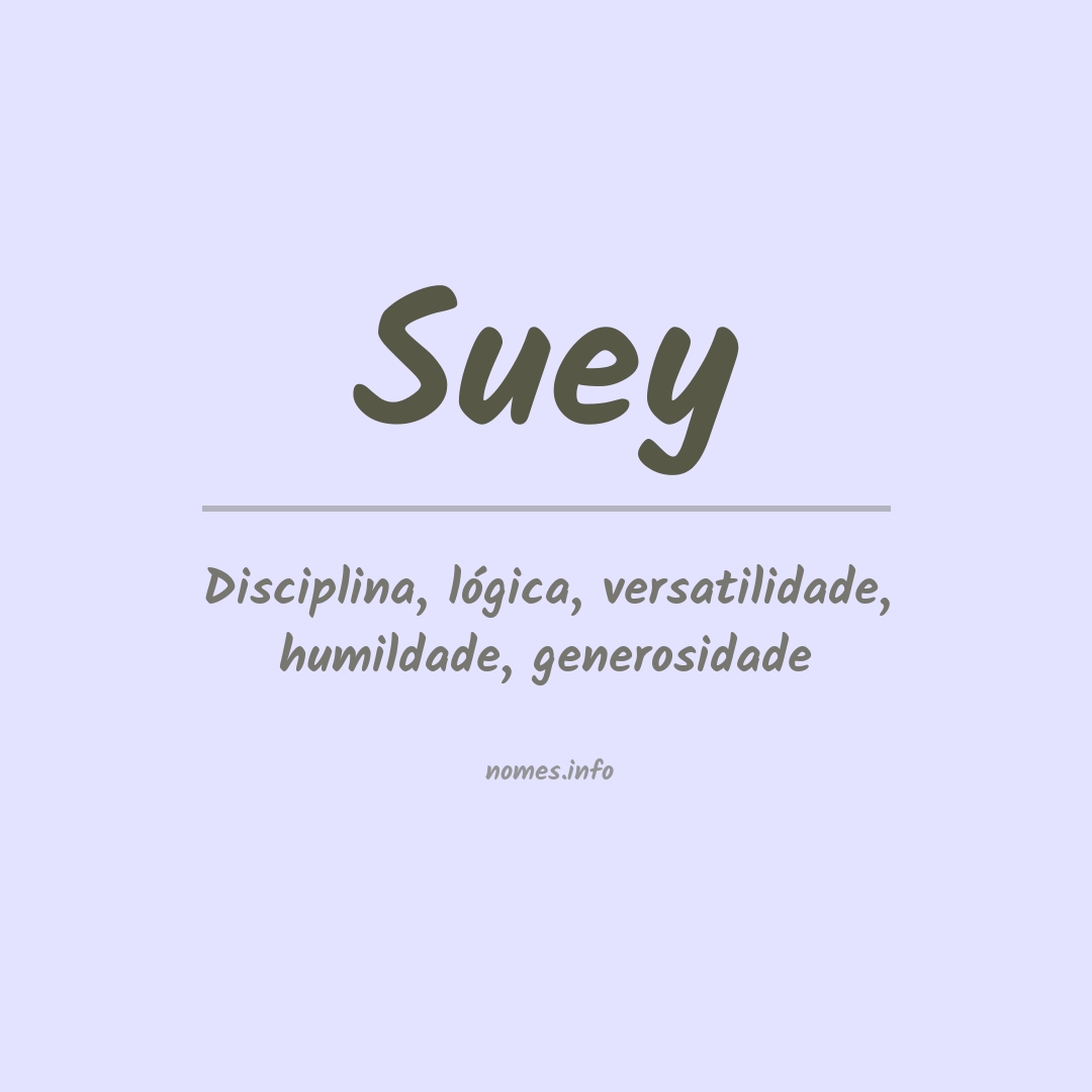 Significado do nome Suey