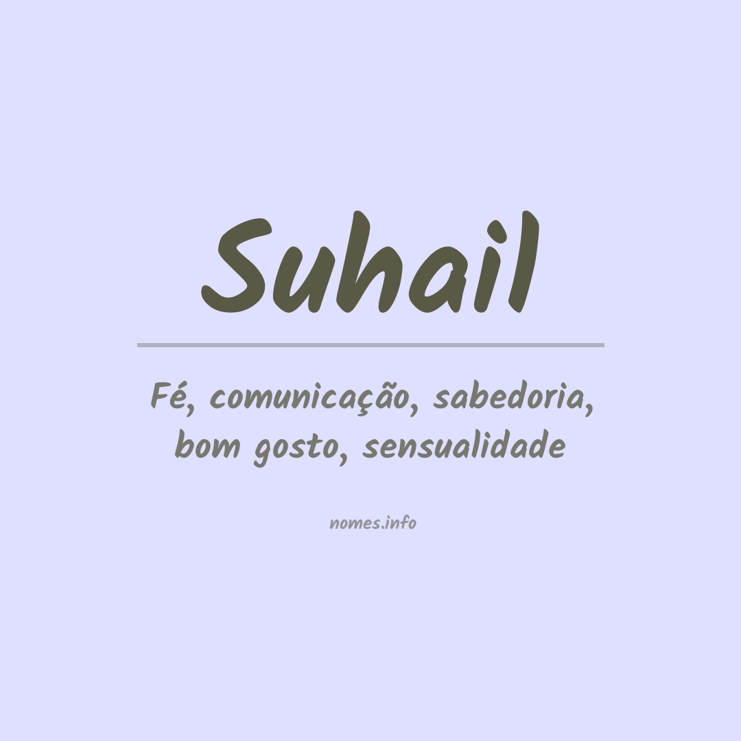 Significado do nome Suhail