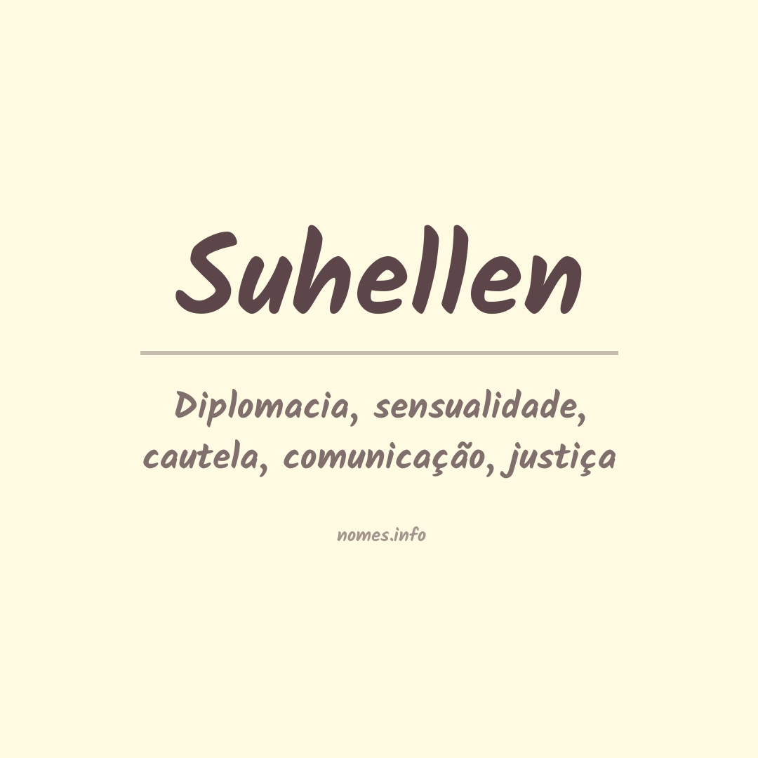 Significado do nome Suhellen