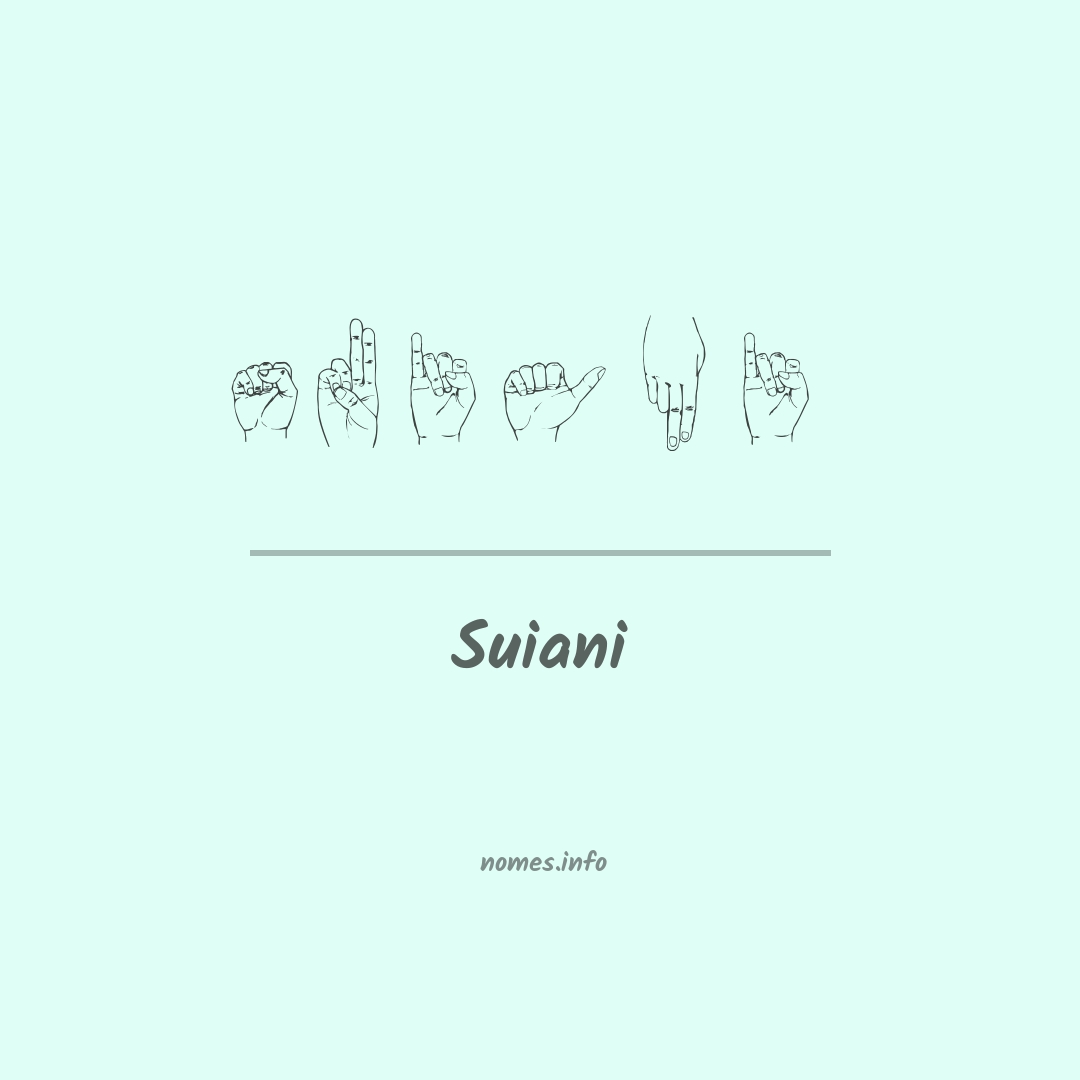Suiani em Libras