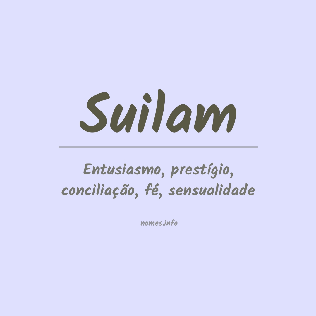 Significado do nome Suilam