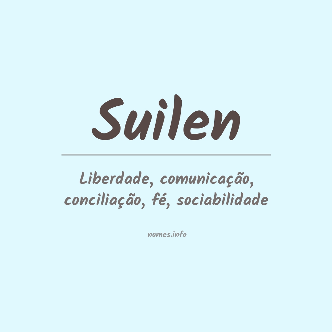 Significado do nome Suilen