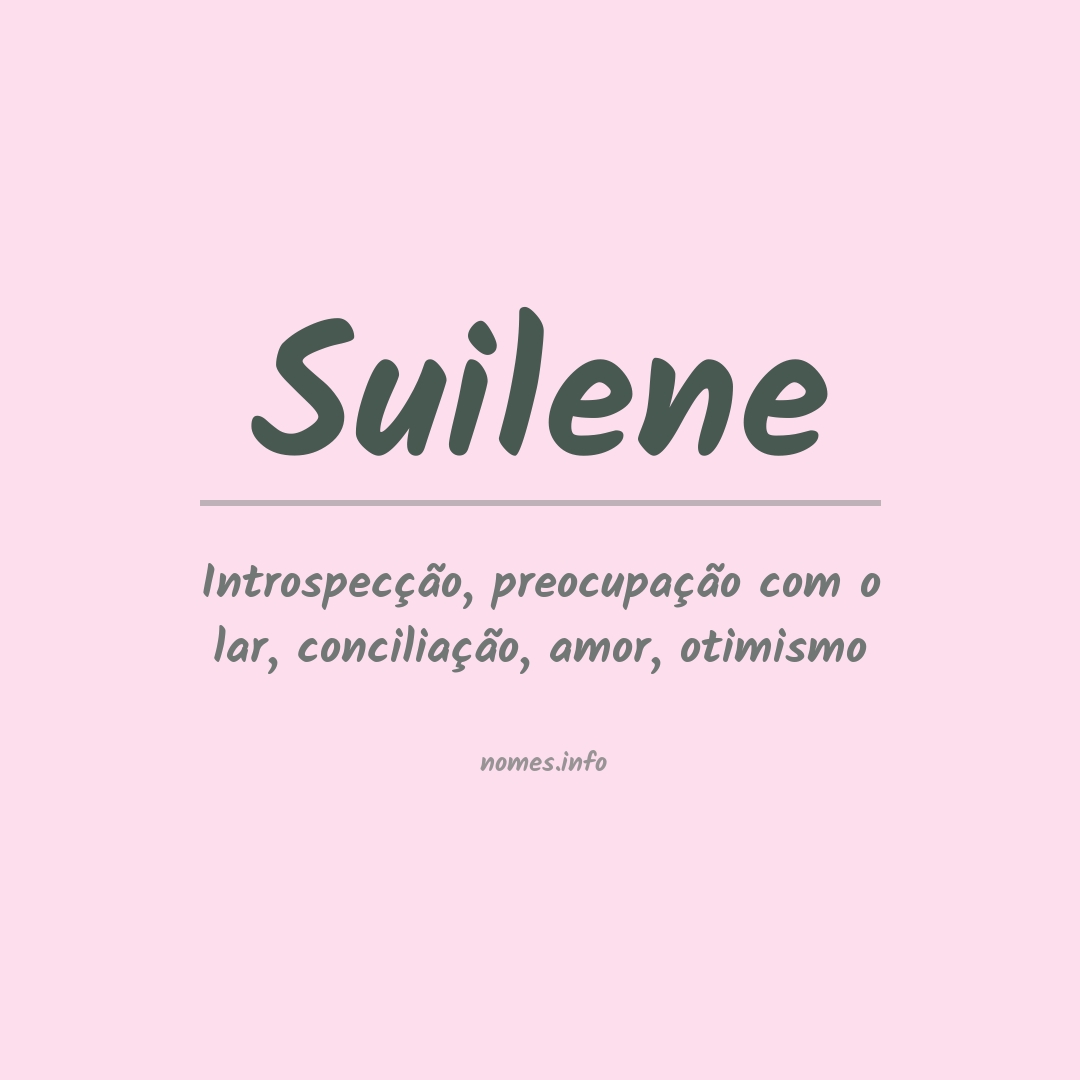 Significado do nome Suilene