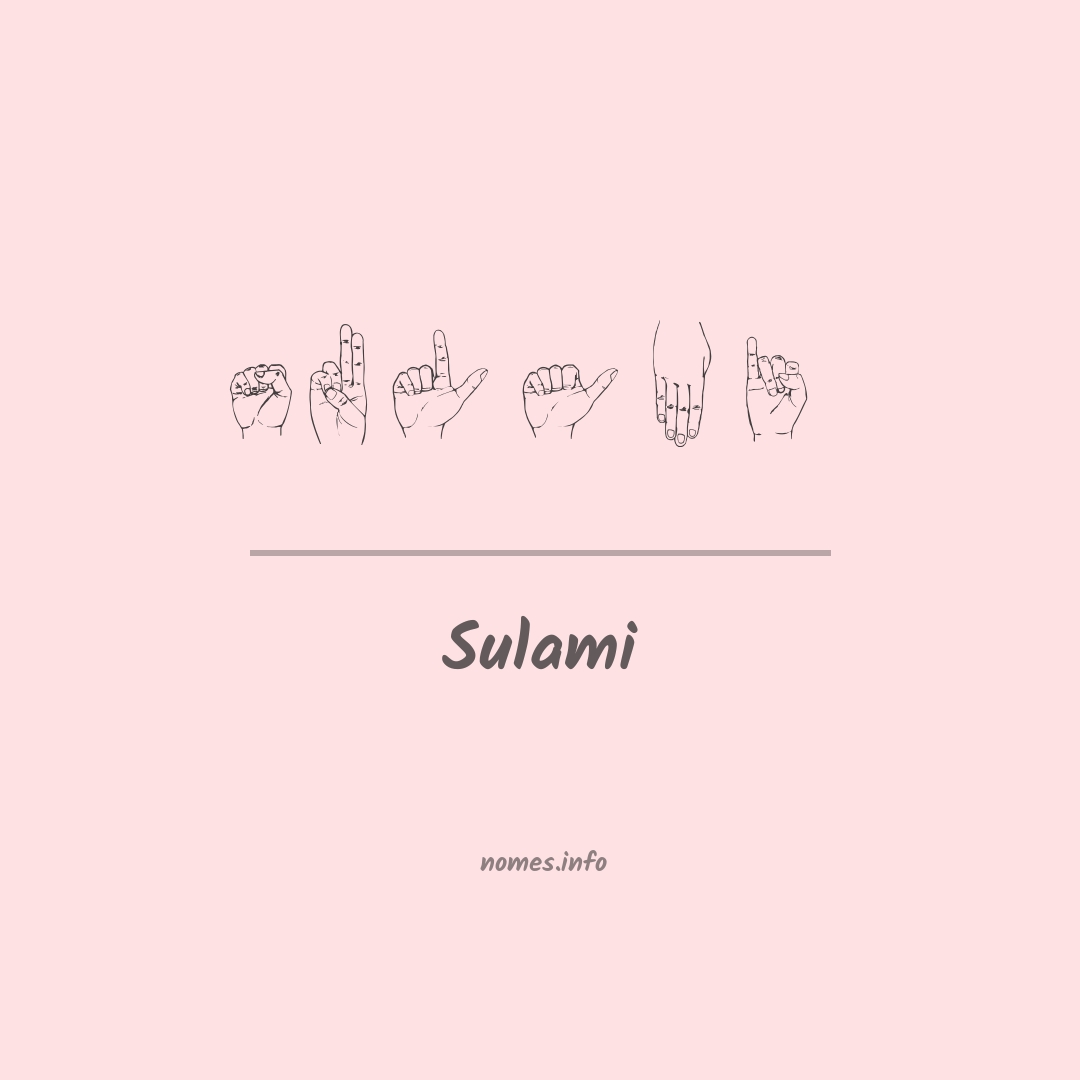 Sulami em Libras