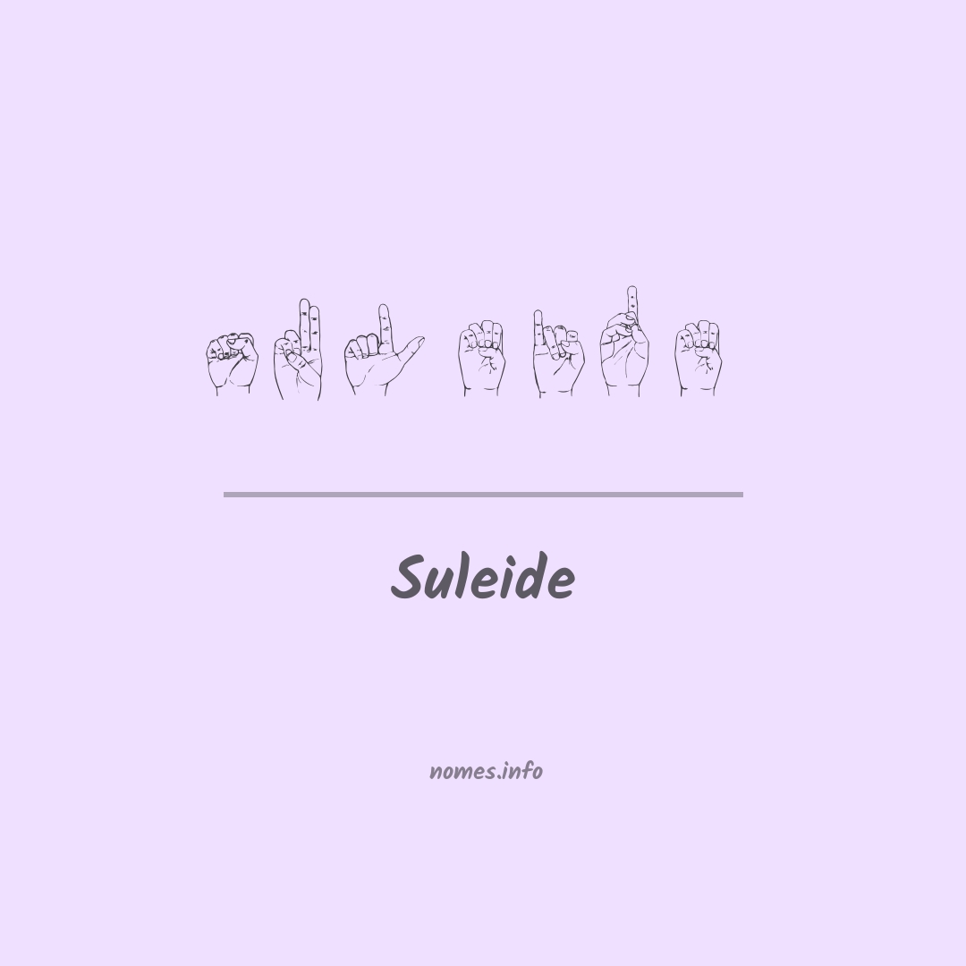 Suleide em Libras