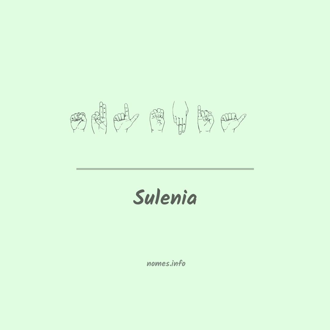 Sulenia em Libras Sulenia em Libras