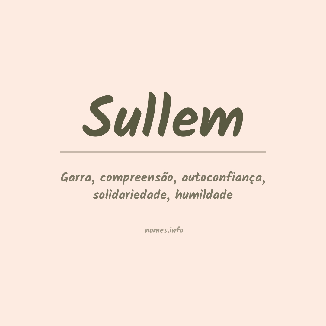 Significado do nome Sullem