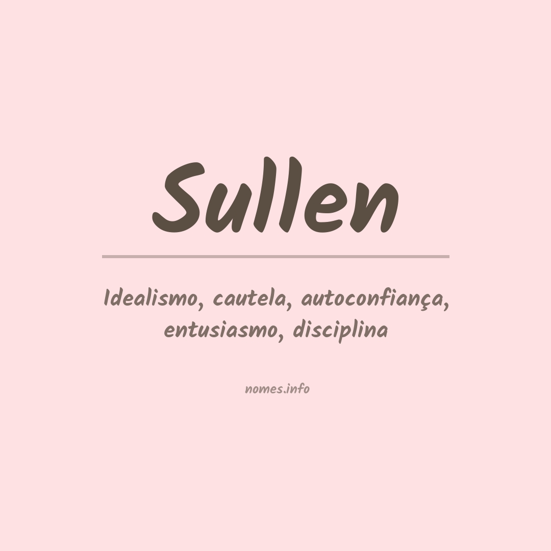 Significado do nome Sullen