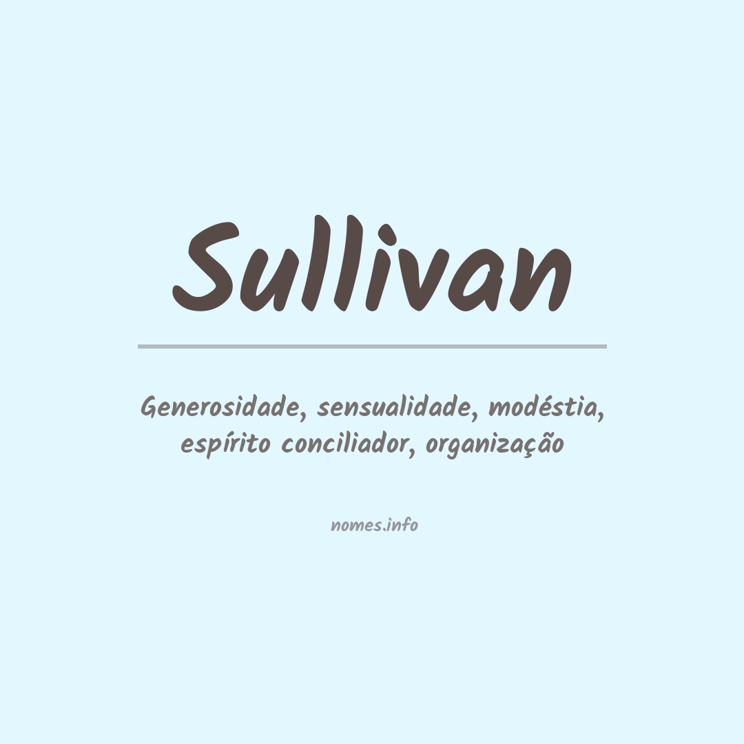 Significado do nome Sullivan