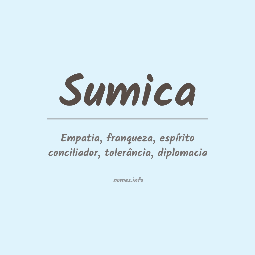 Significado do nome Sumica