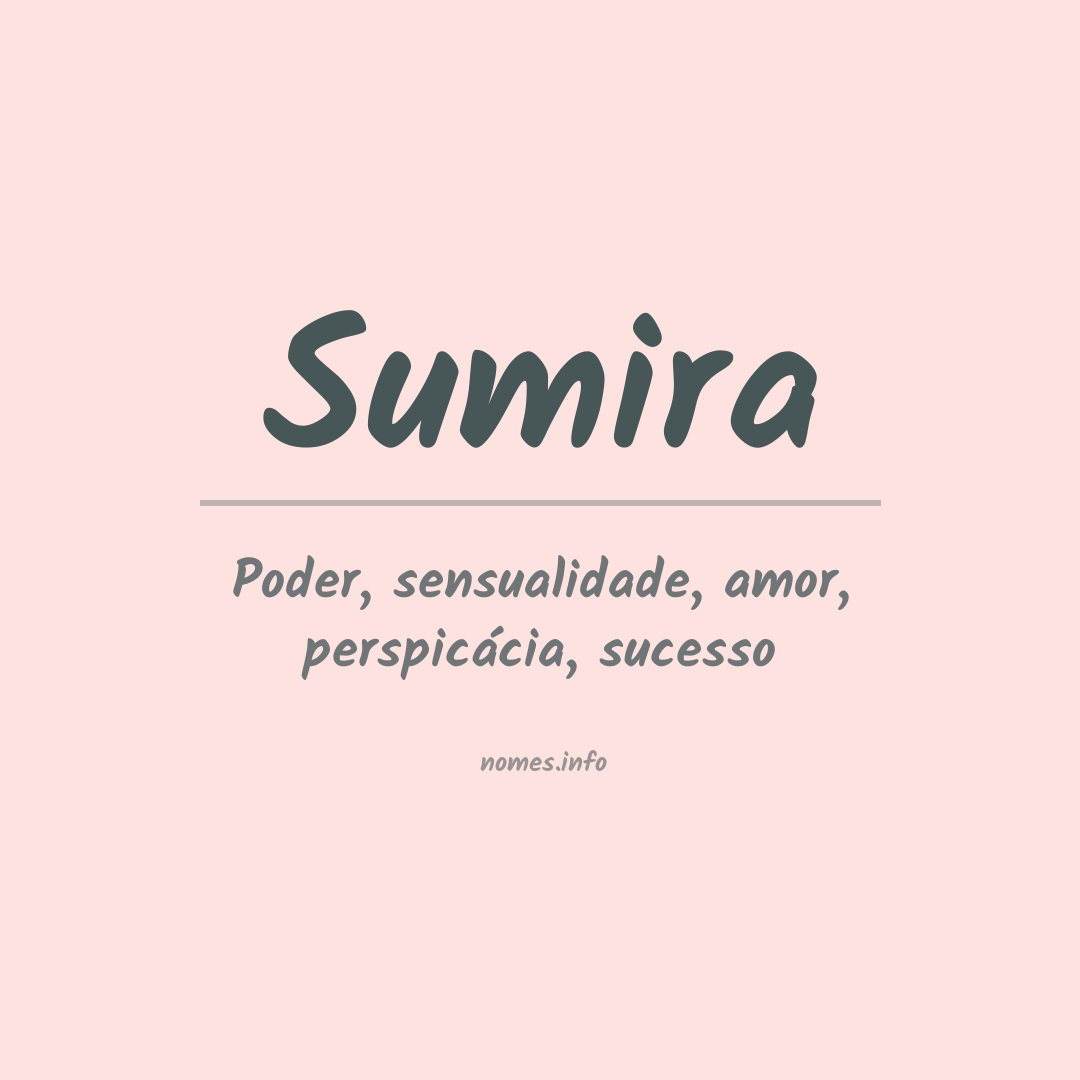 Significado do nome Sumira