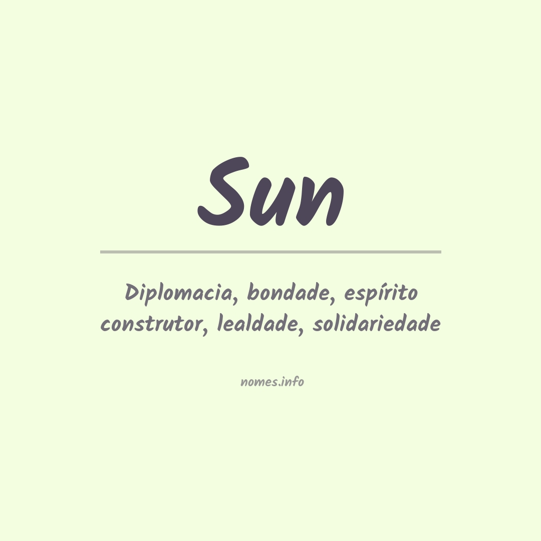 SUN definição e significado