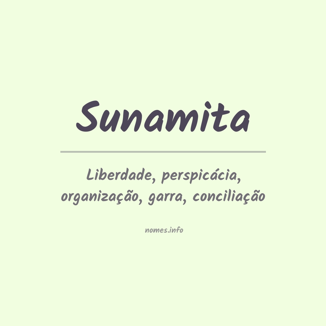 Significado do nome Sunamita