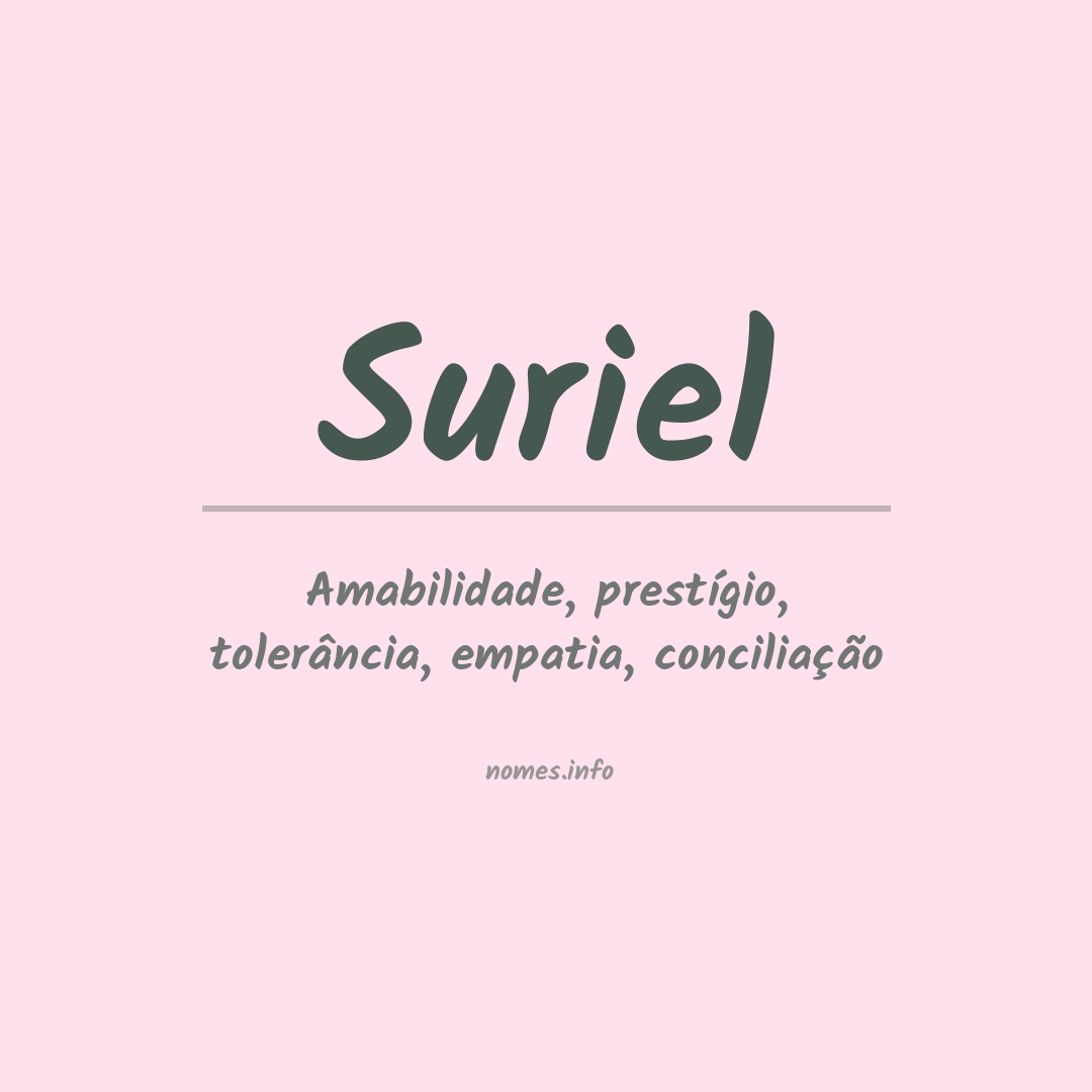 Significado do nome Suriel