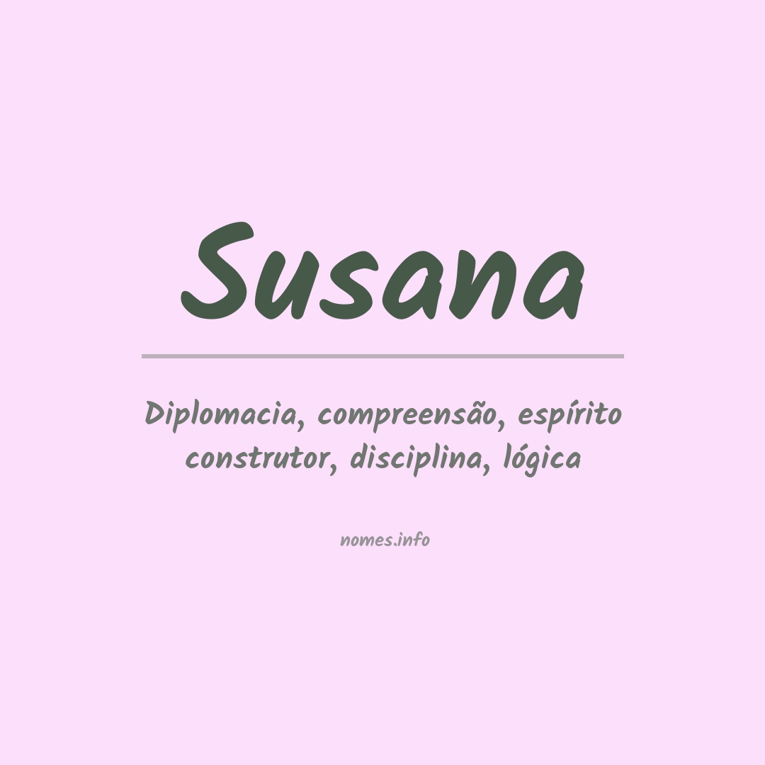 Significado do nome Susana