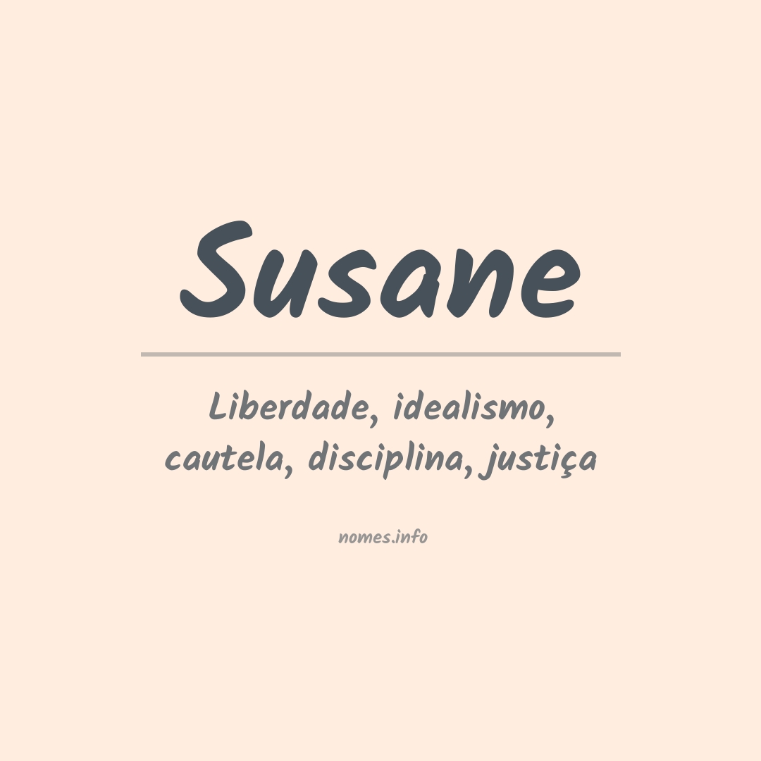 Significado do nome Susane