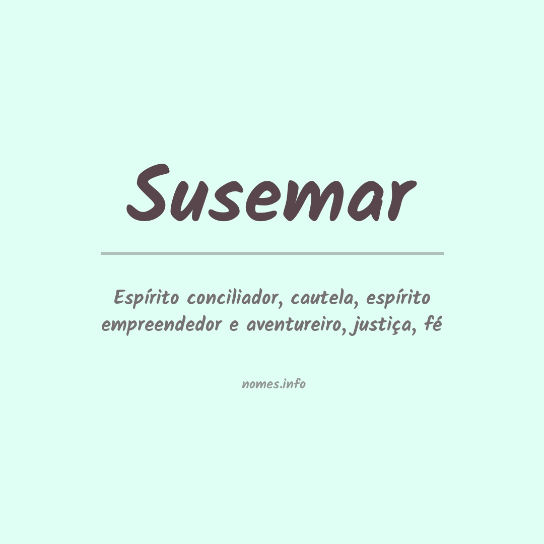 Significado do nome Susemar