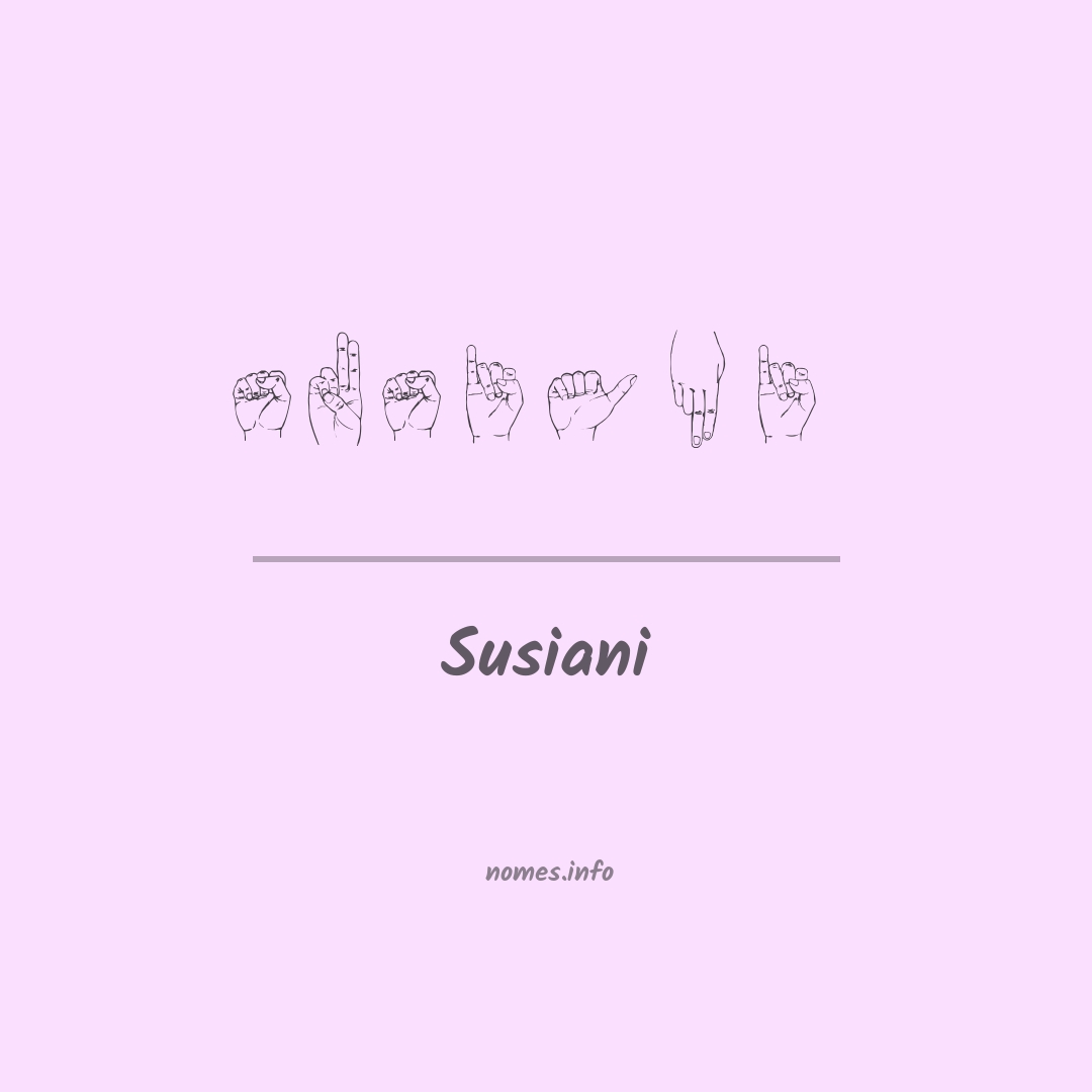 Susiani em Libras