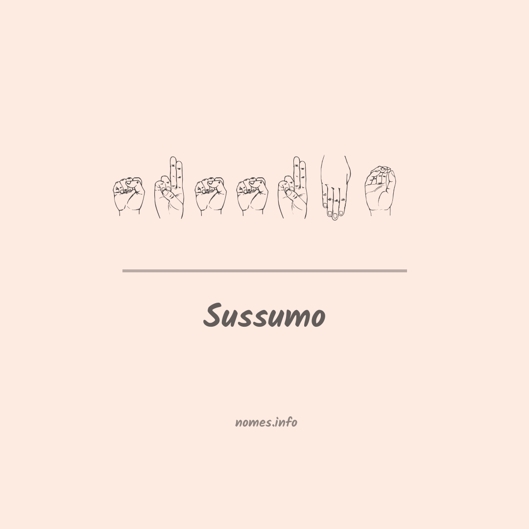 Sussumo em Libras