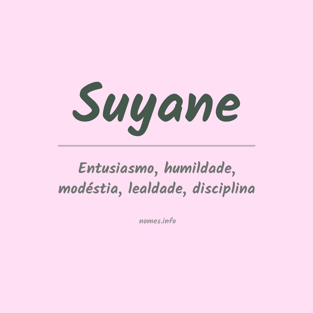 Significado do nome Suyane