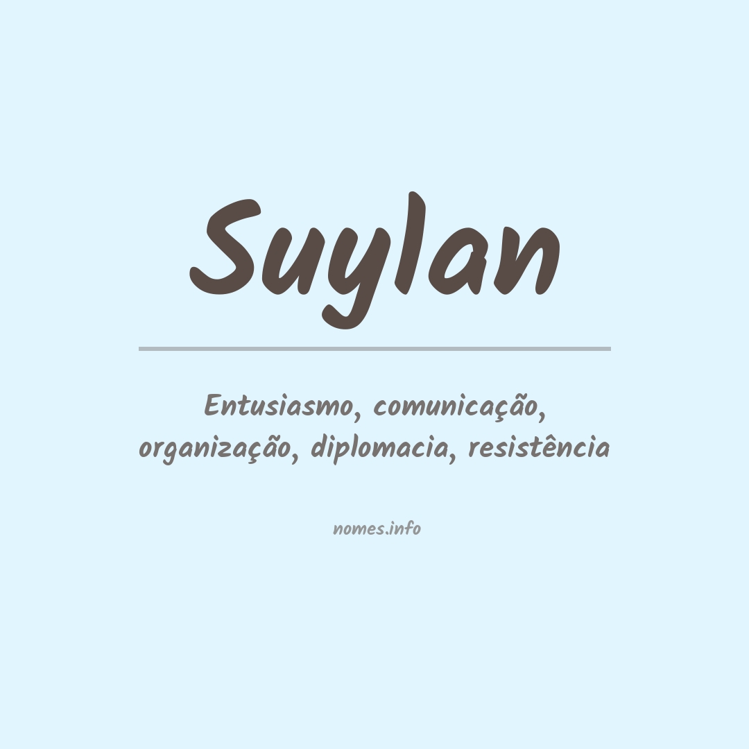 Significado do nome Suylan