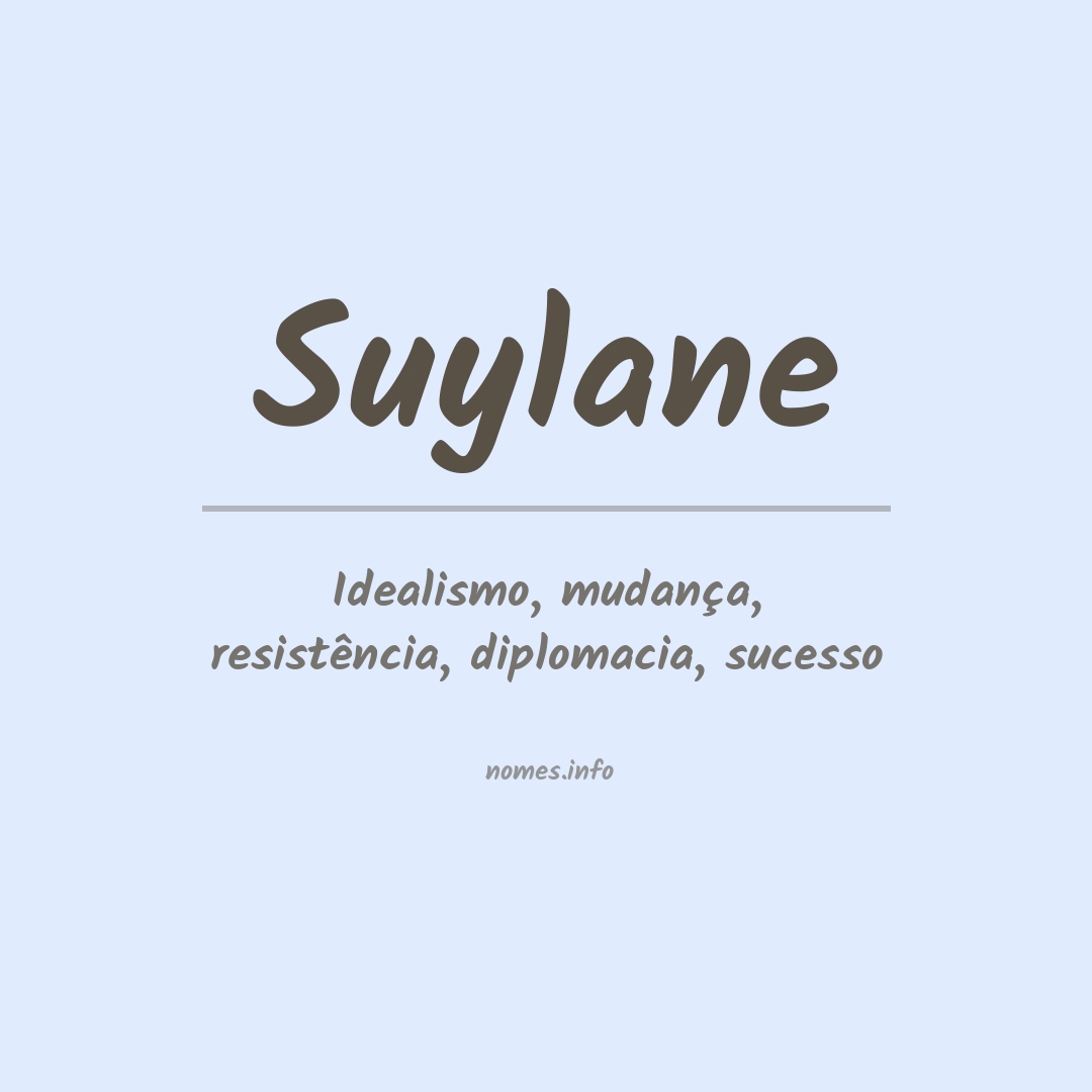 Significado do nome Suylane