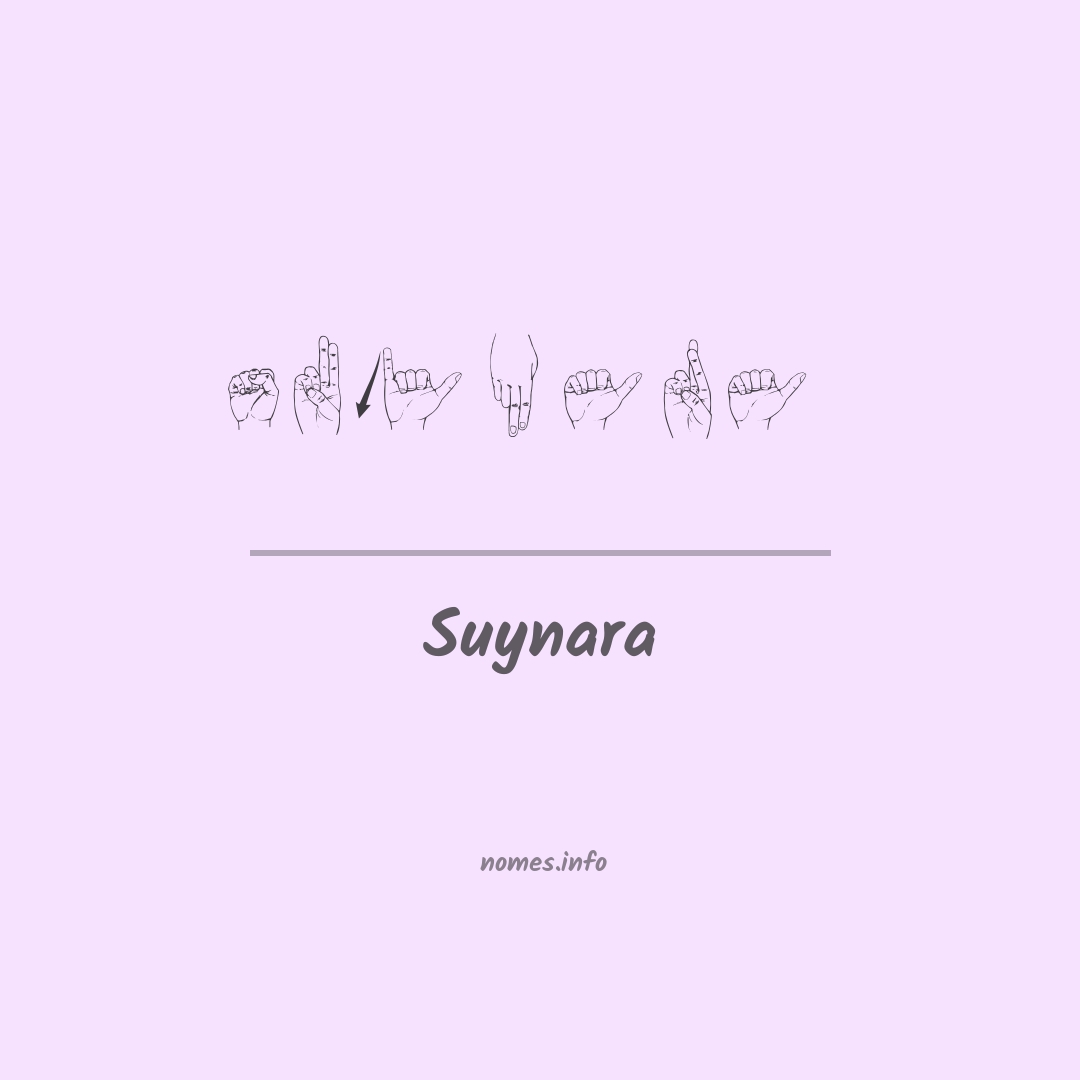 Suynara em Libras
