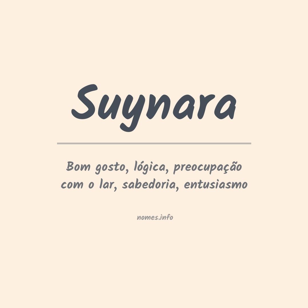 Significado do nome Suynara