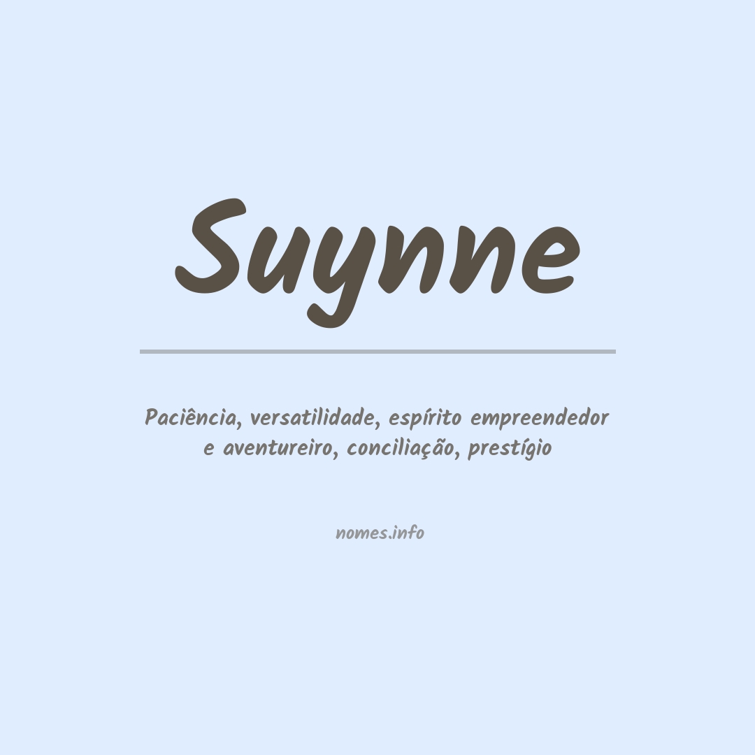 Significado do nome Suynne