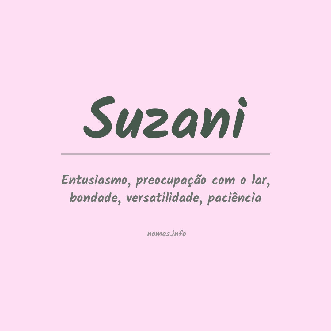 Significado do nome Suzani