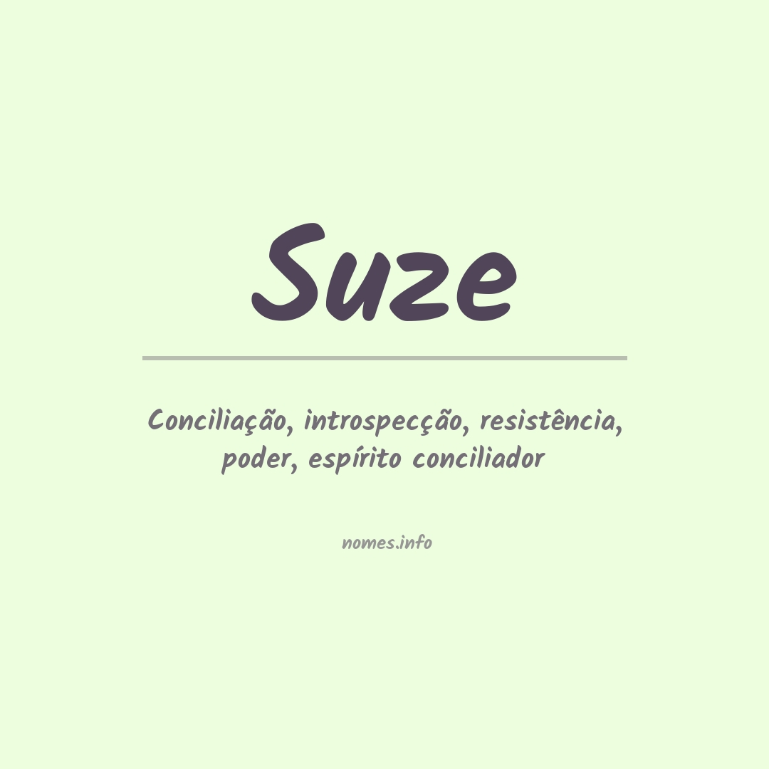 Significado do nome Suze