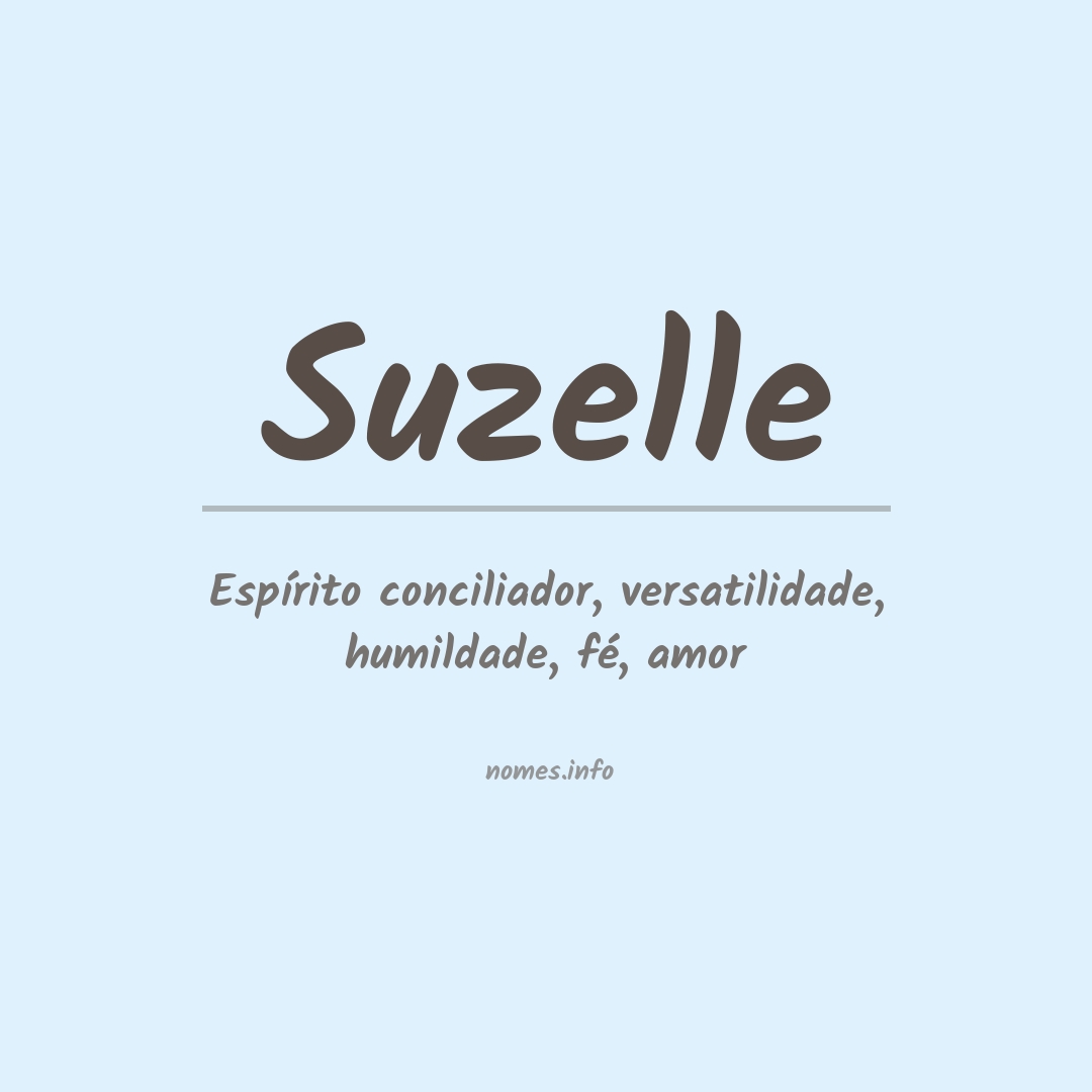 Significado do nome Suzelle